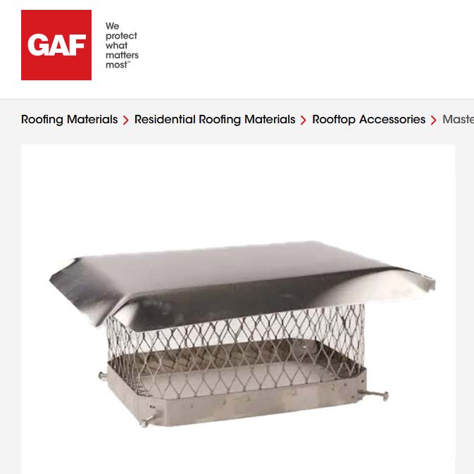 Master Flow® Stainless Steel Chimney Safety Caps