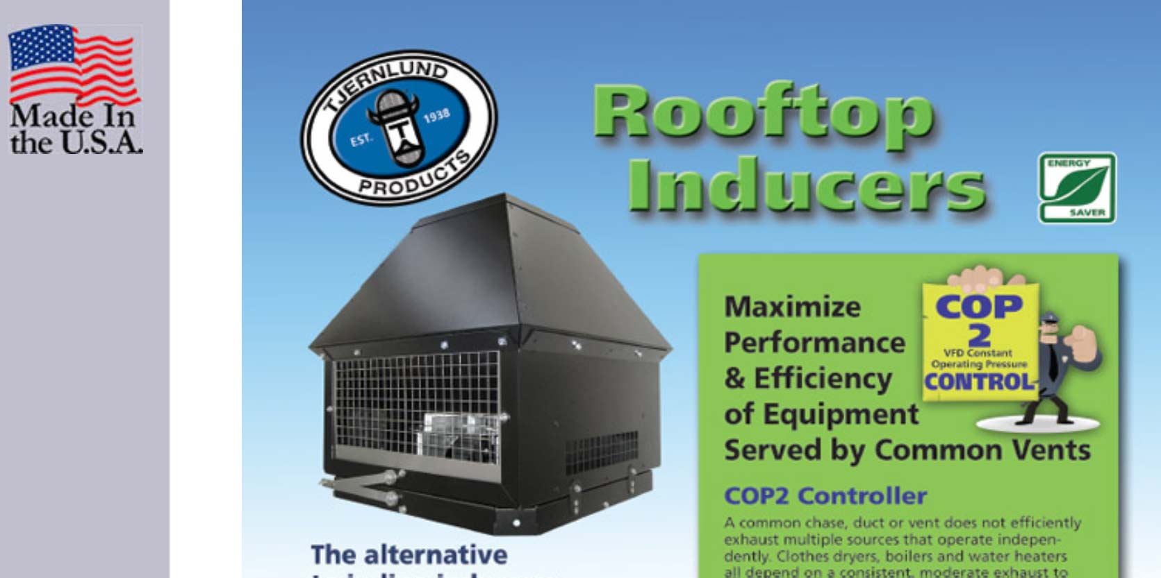 Tjernlund RT-H Series Chimney Top Draft Inducers installation in colorado
