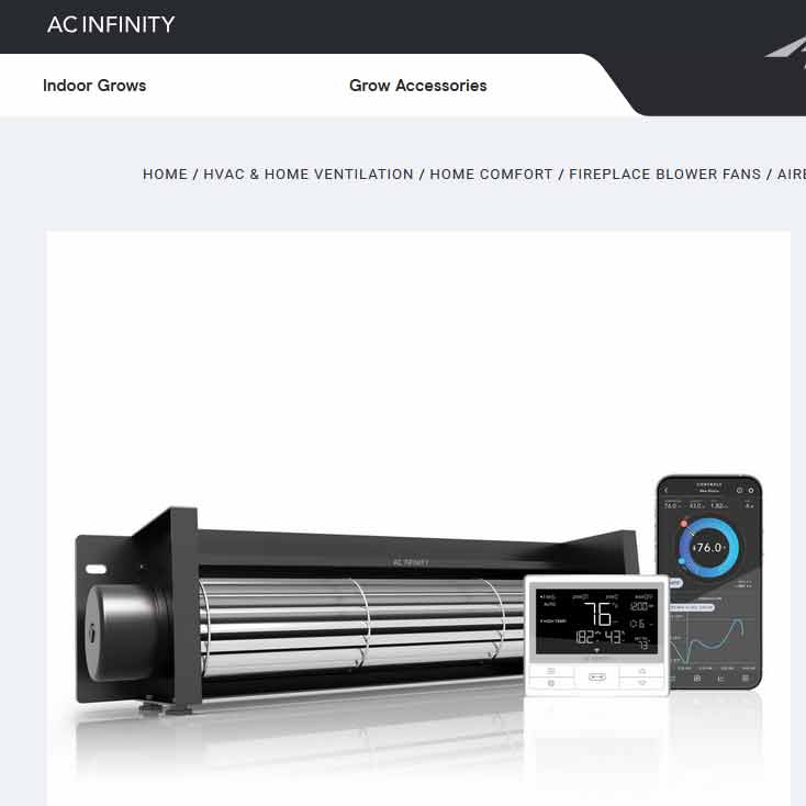 AIRBLAZE T14 Fireplace Blower Fan