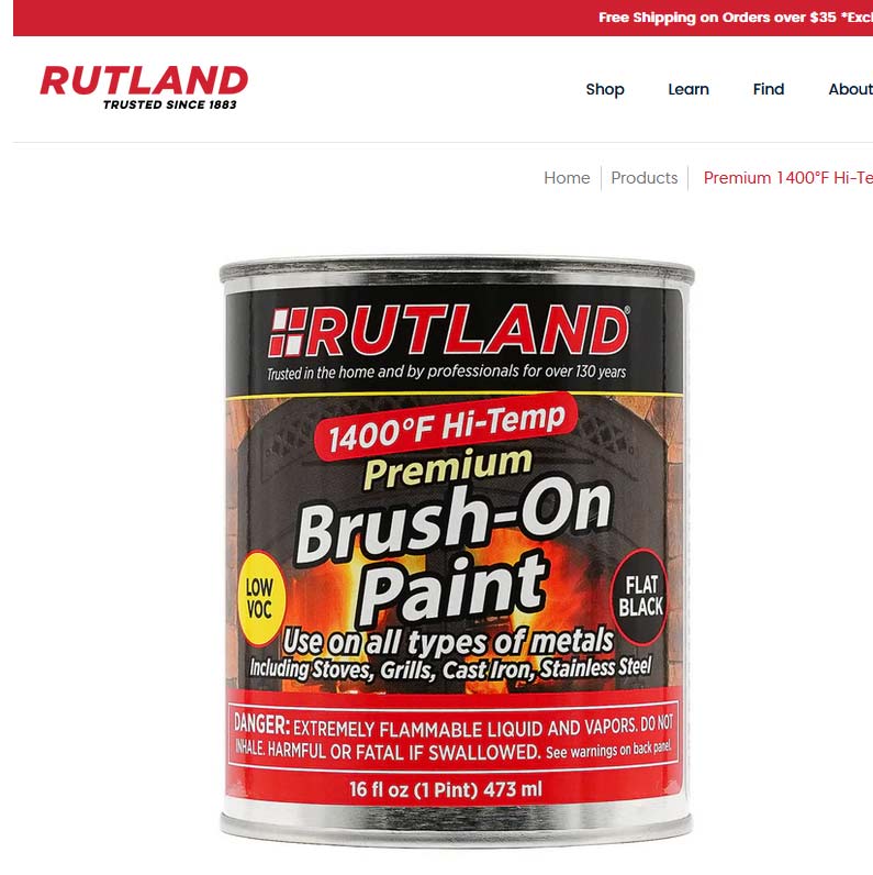 Premium 1400°F Hi-Temp Brush-On Paint colorado